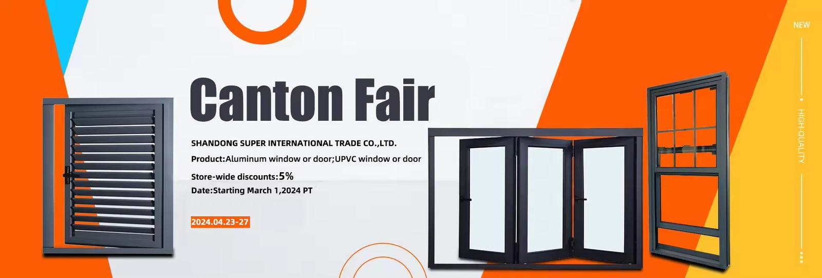 fenêtre double suspendue en alliage d'aluminium