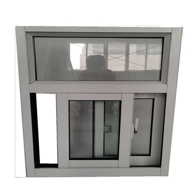 Fenêtres coulissantes horizontales pour les immeubles de bureaux 3 pistes fenêtre coulissante en aluminium