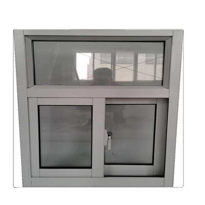Fenêtre coulissante en aluminium noir de design moderne avec système de sécurité et barres de sécurité