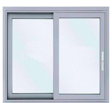 fenêtres coulissantes en aluminium à double verre de grande taille avec matériau de filetage pour écran en fibre de verre