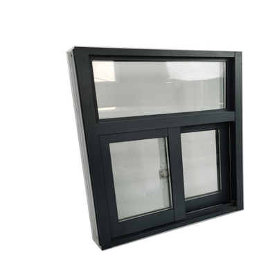 Fenêtres coulissantes horizontales pour les immeubles de bureaux 3 pistes fenêtre coulissante en aluminium