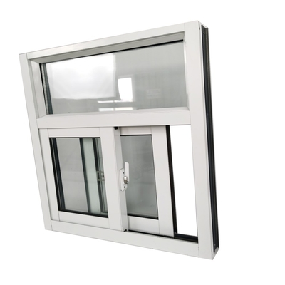 Fenêtre coulissante en aluminium noir de design moderne avec système de sécurité et barres de sécurité