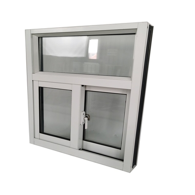 Fenêtres coulissantes en verre en aluminium à écran magnétique avec ouverture coulissante et grille de sécurité