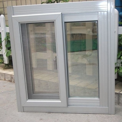 fenêtres coulissantes en aluminium à double verre de grande taille avec matériau de filetage pour écran en fibre de verre