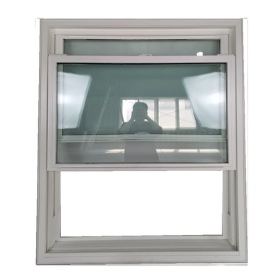 Rame en plastique double vitré fenêtre de cabine double suspendue avec matériau de filetage en écran de nylon