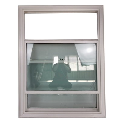 Rame en plastique double vitré fenêtre de cabine double suspendue avec matériau de filetage en écran de nylon