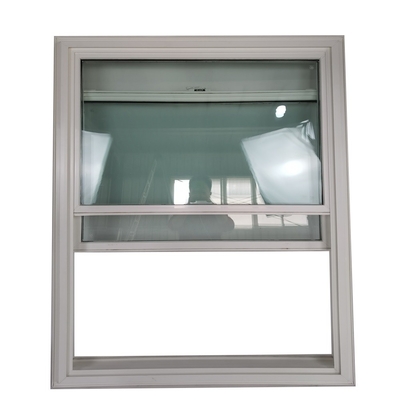 Rame en plastique double vitré fenêtre de cabine double suspendue avec matériau de filetage en écran de nylon