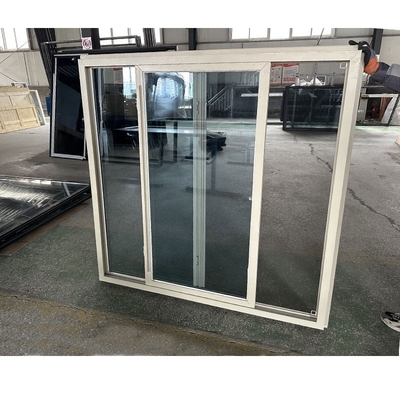 Design de portes coulissantes et de fenêtres en PVC de style américain pour le verre trempé de bureau à domicile